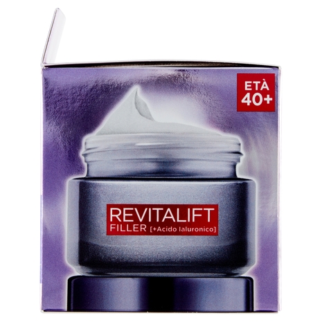 L'Oréal Paris Revitalift Filler, Azione Antirughe Rivolumizzante con Acido Ialuronico, 50 ml